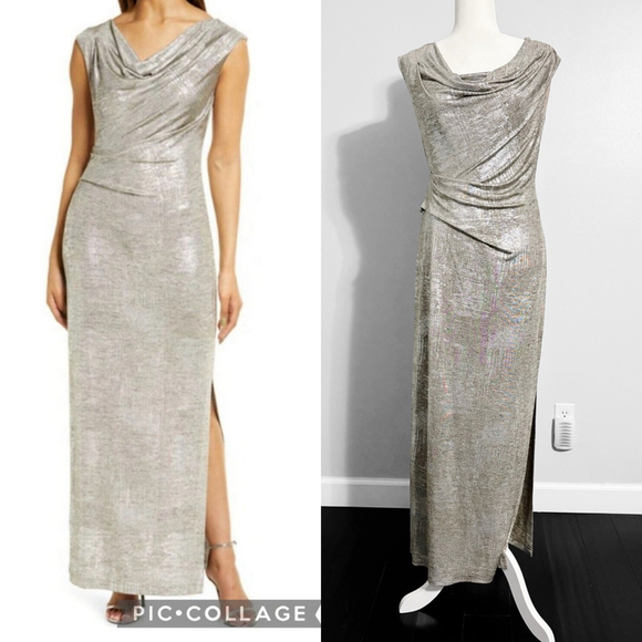 connected apparel Dresses & Skirts - Connected Apparel Shimmer Formal Maxi Dress